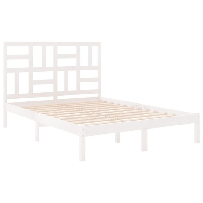 Acton Bed Frame Solid Wood – DOUBLE, White