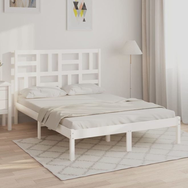 Acton Bed Frame Solid Wood – DOUBLE, White