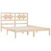 Amity Bed Frame Solid Wood Pine – KING, Brown