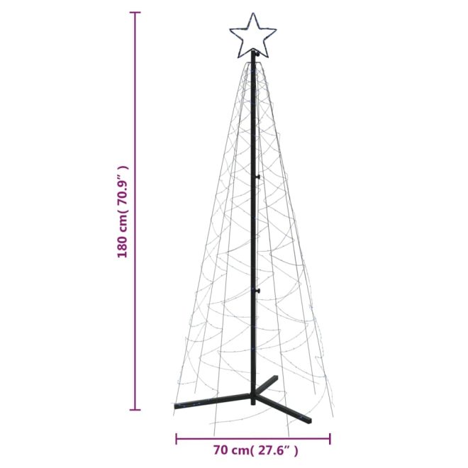 Christmas Cone Tree 200 LEDs – Blue