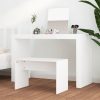 Dressing Stool 70x35x45 cm Engineered Wood – White