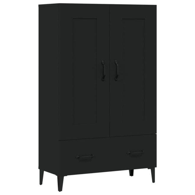 Highboard 70x31x115 cm Engineered Wood – Black