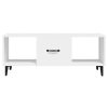 Coffee Table 102x50x40 cm Engineered Wood – White