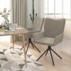 Swivel Dining Chairs 2 pcs Velvet – Light Grey