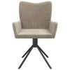 Swivel Dining Chairs 2 pcs Velvet – Light Grey