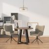 Swivel Dining Chairs 2 pcs Velvet – Light Grey