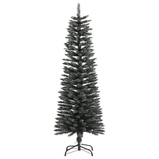 Artificial Slim Christmas Tree with Stand Green PVC – 120×40.5 cm