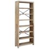 7-Tier Bookcase Solid Wood Acacia – 80x30x200 cm