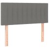 Headboard Dark Grey Fabric – 100x5x78/88 cm, 1