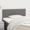 Headboard Dark Grey Fabric – 100x5x78/88 cm, 1