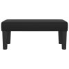 Bench Black Faux Leather – 70x30x30 cm