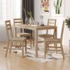 Dining Set Solid Wood Acacia – 5