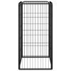 Dog Playpen Black Powder-coated Steel – 50x50x100 cm