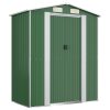 Garden Shed 192x108x223 cm Galvanised Steel – Green