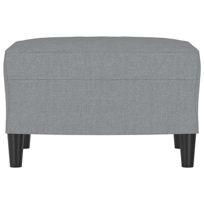 Footstool Fabric – 60x50x41 cm, Light Grey