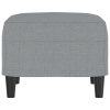 Footstool Fabric – 60x50x41 cm, Light Grey