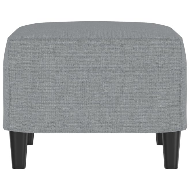 Footstool Fabric – 60x50x41 cm, Light Grey