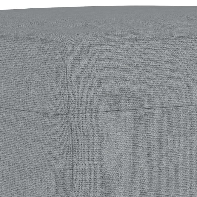 Footstool Fabric – 60x50x41 cm, Light Grey