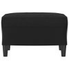 Footstool Faux Leather – 60x50x41 cm, Black