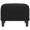 Footstool Faux Leather – 60x50x41 cm, Black