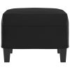 Footstool Faux Leather – 60x50x41 cm, Black