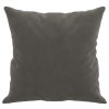 Throw Pillows 2 pcs Dark Grey 40×40 cm Velvet