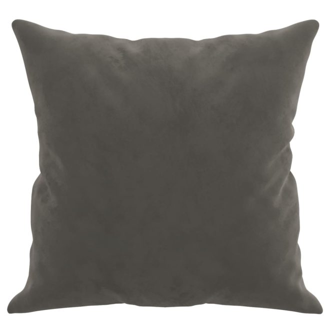 Throw Pillows 2 pcs Dark Grey 40×40 cm Velvet