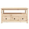 Coffee Table 102x49x55 cm Solid Wood Pine