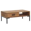 Coffee Table 90x50x35 cm Solid Recycled Pinewood – Brown