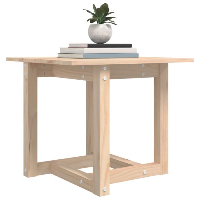 Coffee Table Solid Wood Pine – 50x50x45 cm