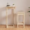 Bar Table Solid Wood Pine – 60x60x110 cm