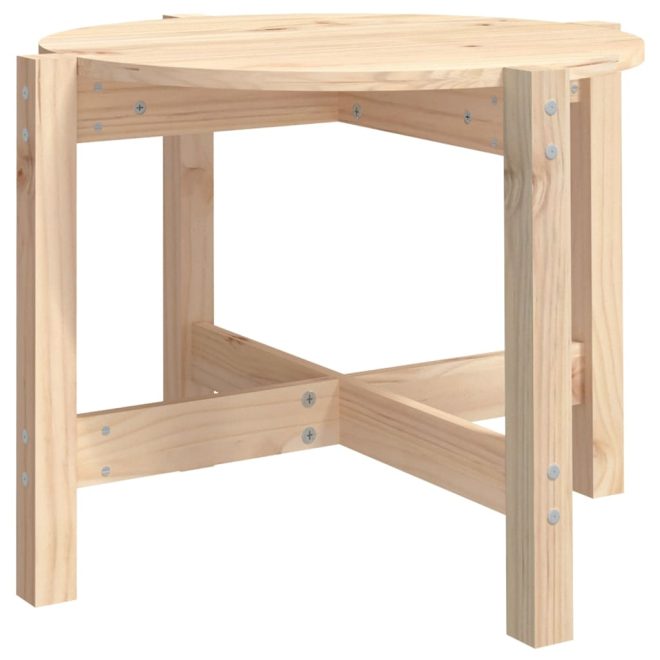 Coffee Table Solid Wood Pine – ? 62.5×45 cm