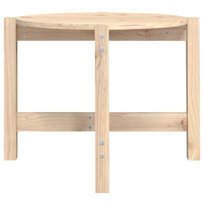 Coffee Table Solid Wood Pine – ? 62.5×45 cm