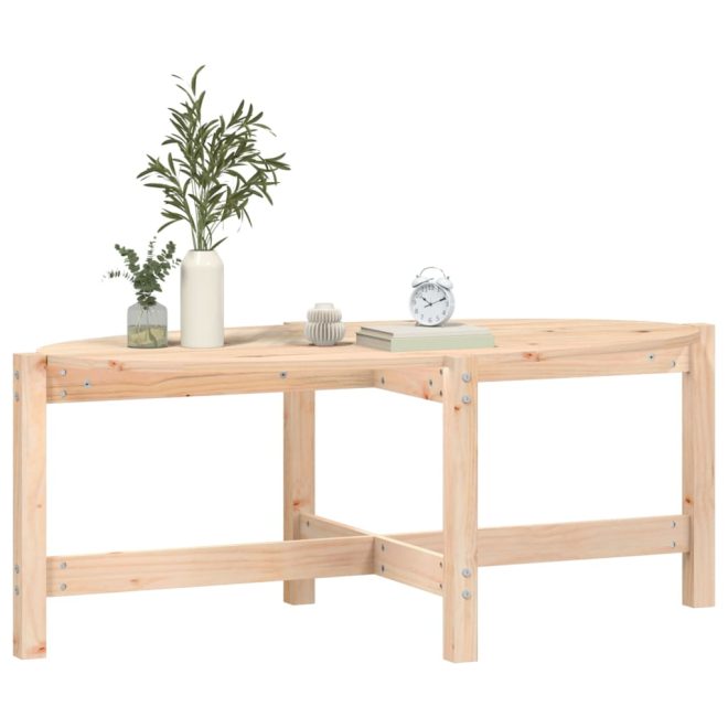 Coffee Table Solid Wood Pine – 118x63x45 cm