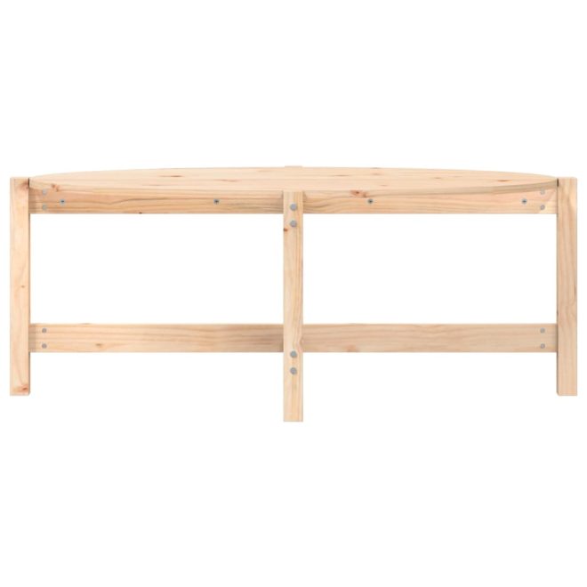 Coffee Table Solid Wood Pine – 118x63x45 cm