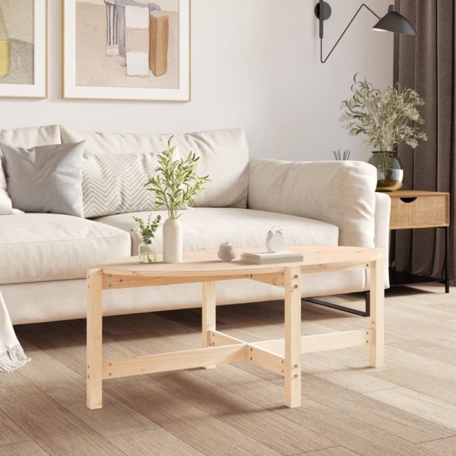 Coffee Table Solid Wood Pine – 118x63x45 cm