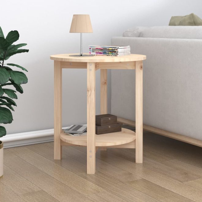 Coffee Table Solid Wood Pine – ? 55×60 cm