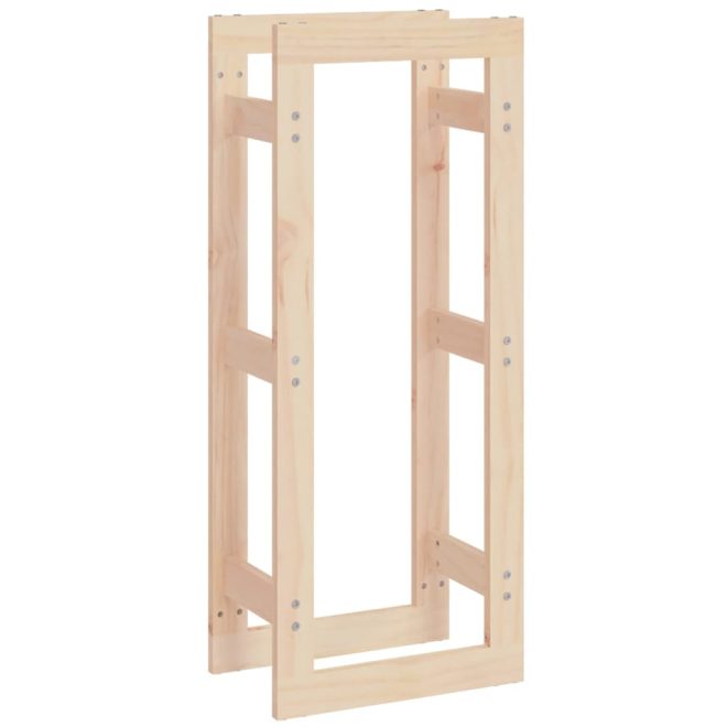 Firewood Rack Solid Wood Pine – 41x25x100 cm