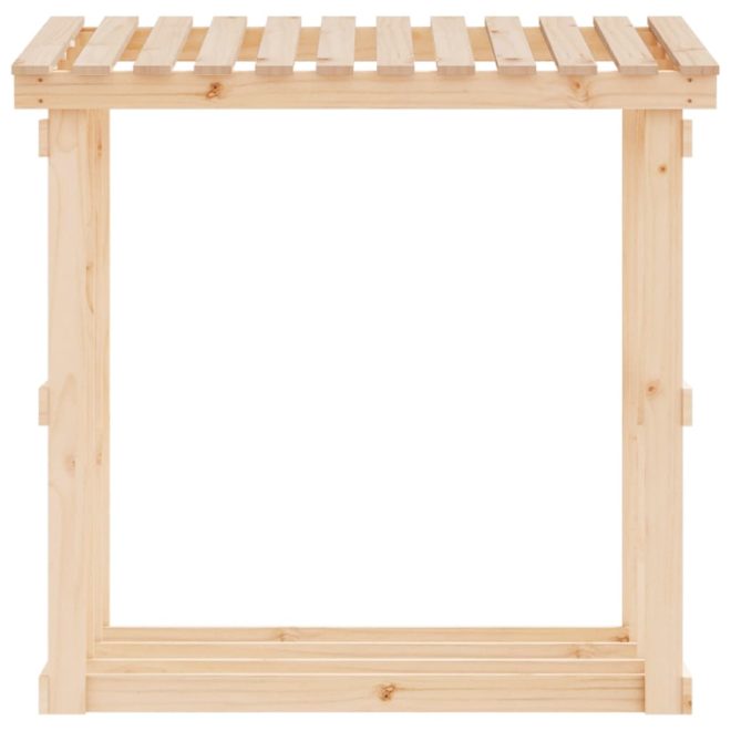 Firewood Rack Solid Wood Pine – 108×64.5×109 cm