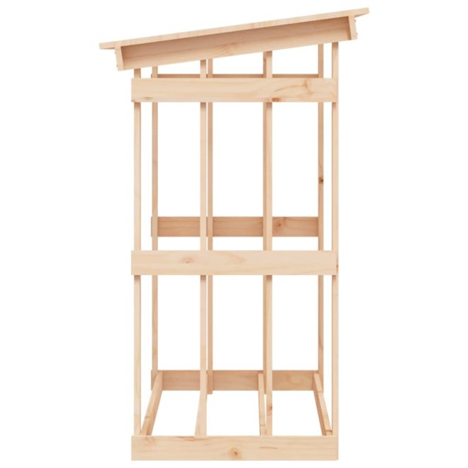 Firewood Rack Solid Wood Pine – 108×64.5×109 cm