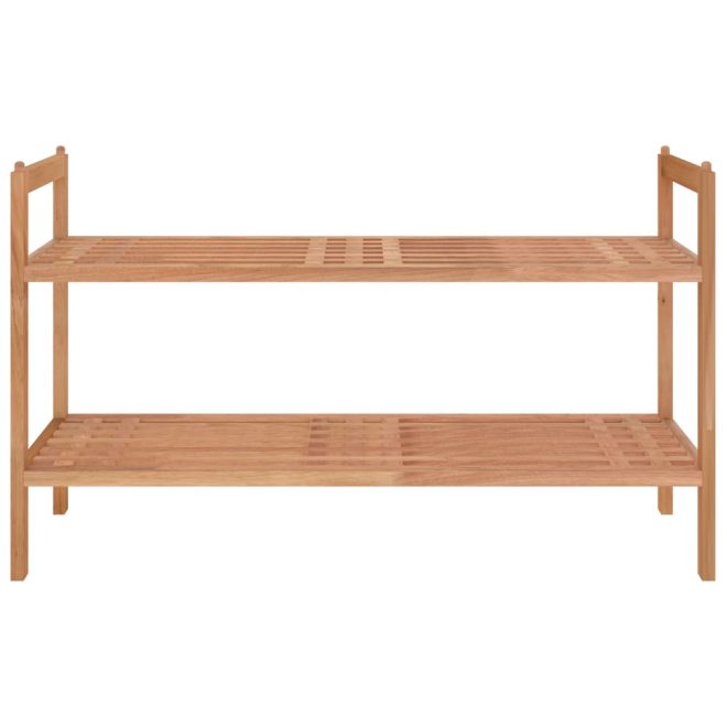 Shoe Rack 69x27x41 cm Solid Walnut Wood – 1