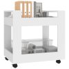 Desk Trolley 60x45x60 cm Engineered Wood – White