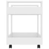 Desk Trolley 60x45x60 cm Engineered Wood – White