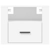 Amersham Wall-mounted Bedside Cabinet 50x36x40 cm – White, 1