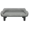 Kids Sofa Light Grey 70x40x24 cm Velvet