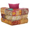 Bluffdale Modular Pouffe with Pillow Patchwork Fabric