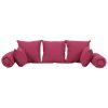 Havre 7 Piece Throw Pillow Set Pink Fabric