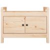 Hall Bench Solid Wood Pine – 80x40x60 cm