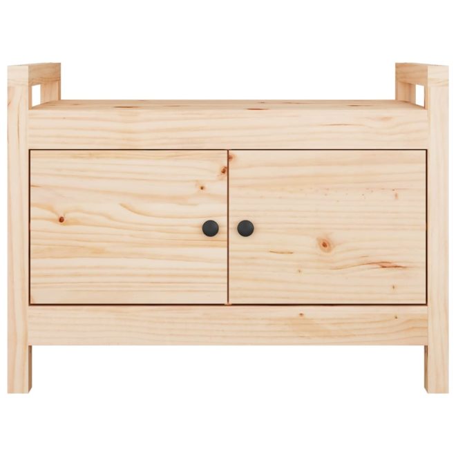 Hall Bench Solid Wood Pine – 80x40x60 cm