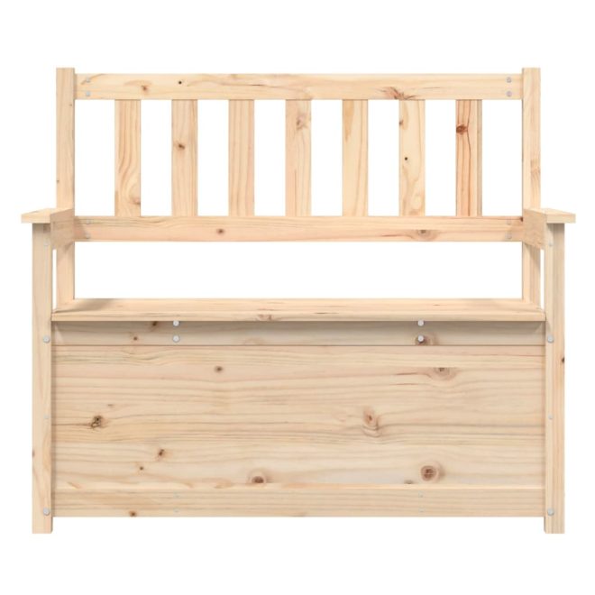 Bench 112.5×51.5×96.5 cm Solid Pine Wood – Brown